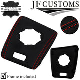 RED & BLACK LEATHER SMG AUTOMATIC GEAR SURROUND TRIMS FOR BMW E46 99-05
