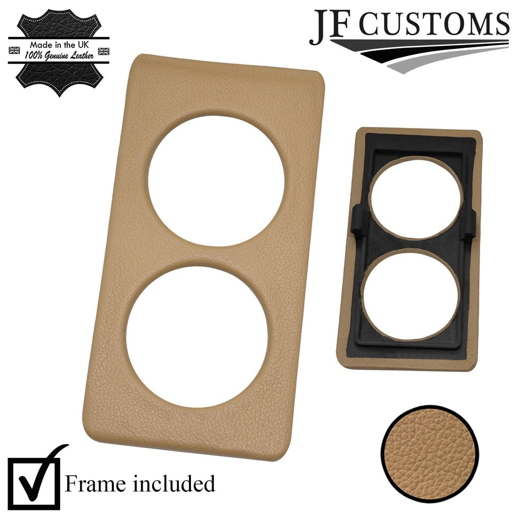 CREAM LEATHER CENTER CONSOLE CUP HOLDER COVER FITS MAZDA MX5 MK1 CUSTOM NEW