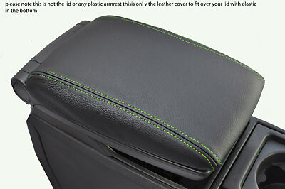 green stitch FITS VOLVO V70 XC70 00-07 LEATHER ARMREST COVER ONLY CUSTOM NEW