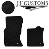 BLACK  DIAMOND STITCH VINYL 4X TAILORED FLOOR CARPET FOR JAGUAR F-PACE 16-21 JF1