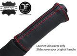 RED STITCH REAL LEATHER HANDBRAKE HANDLE COVER FITS FIAT BARCHETTA 1995-2005