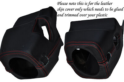 RED STITCH FITS LAND ROVER DISCOVERY 300 TD5 96-04 STEERING WHEEL SHROUD COVER