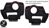 RED STITCH 2X SIDE VENT PANEL SUEDE COVERS FOR LOTUS ELISE EXIGE S2 07-13