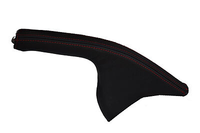 red stitch FITS MAZDA 6 2008-2012 LEATHER HANDBRAKE GAITER CUSTOM NEW MADE IN UK