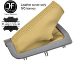 TAN TOP GRAIN REAL LEATHER HANDBRAKE GAITER FITS VOLVO S80 1998-06 CUSTOM NEW