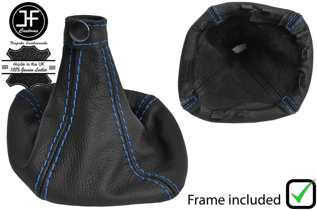 BLUE STITCH MANUAL LEATHER GEAR GAITER+PLASTIC FRAME FOR IVECO DAILY 07-14