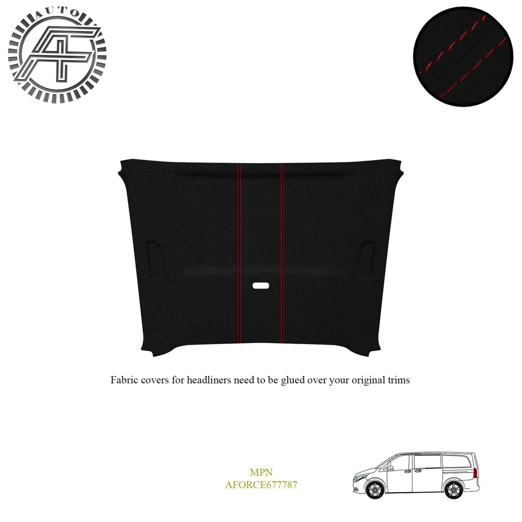LUXE SUEDE HEADLINER COVER FOR MERCEDES VITO VIANO MK3 4-DR TOURER 2014-PRESENT