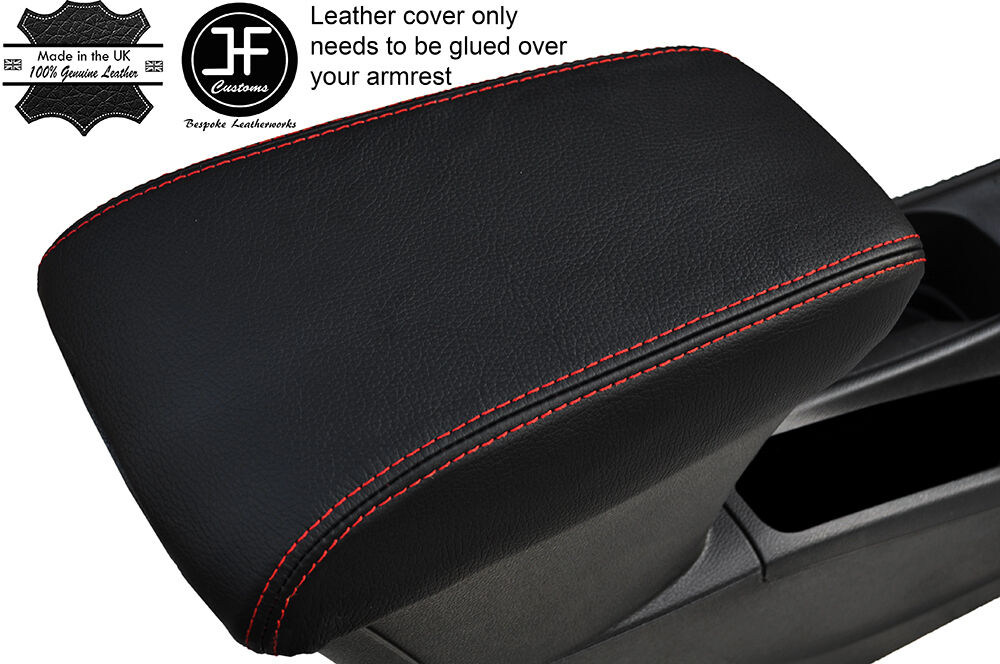 RED STITCHING LEATHER ARMREST COVER FITS VAUXHALL OPEL ASTRA K MK7 2016+