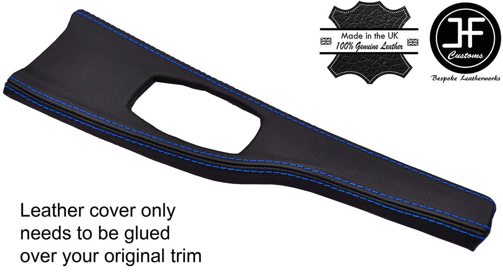 BLUE STITCH CONSOLE TRIM LEATHER COVER FITS BMW 3 4 SERIES F30 F32 F35 F36