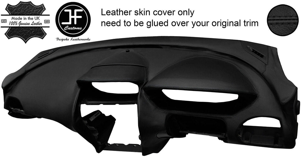 BLACK STITCHING DASH DASHBOARD LEATHER COVER FITS BMW 6 SERIES E63 E64 04-11