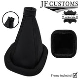 BLACK STITCH ITALIAN LEATHER GEAR + PLASTIC FRAME FOR FIAT PUNTO MK1 93-99