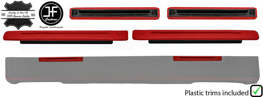 RED LEATHER DASHBOARD 2X AIR VENTS PLASTIC TRIM FOR DEFENDER 90 110 1983-2006