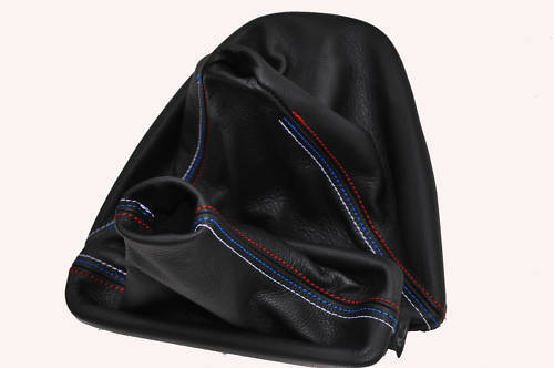 FITS BMW X5 MANUAL HANDBRAKE & GEAR GAITER TRI STITCH CUSTOM NEW MADE IN UK