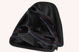 FITS BMW X5 MANUAL HANDBRAKE & GEAR GAITER TRI STITCH CUSTOM NEW MADE IN UK
