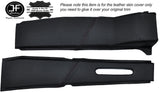 BLACK STITCH 2X B PILLAR LEATHER COVER FITS LANDROVER DISCOVERY 1 MK1 200 89-98