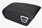 white stitch FITS VOLVO V60 V70 XC70  ARMREST LEATHER COVER CUSTOM NEW