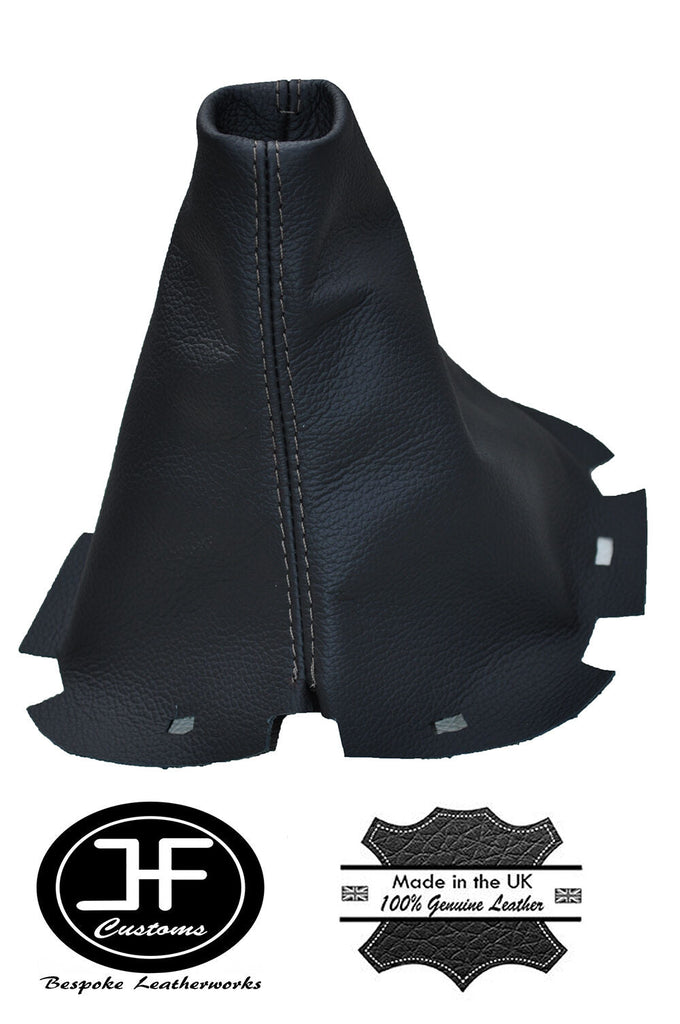 GREY STITCH LEATHER SKIN MANUAL GEAR STICK GAITER FITS NISSAN NAVARA D40 2006+