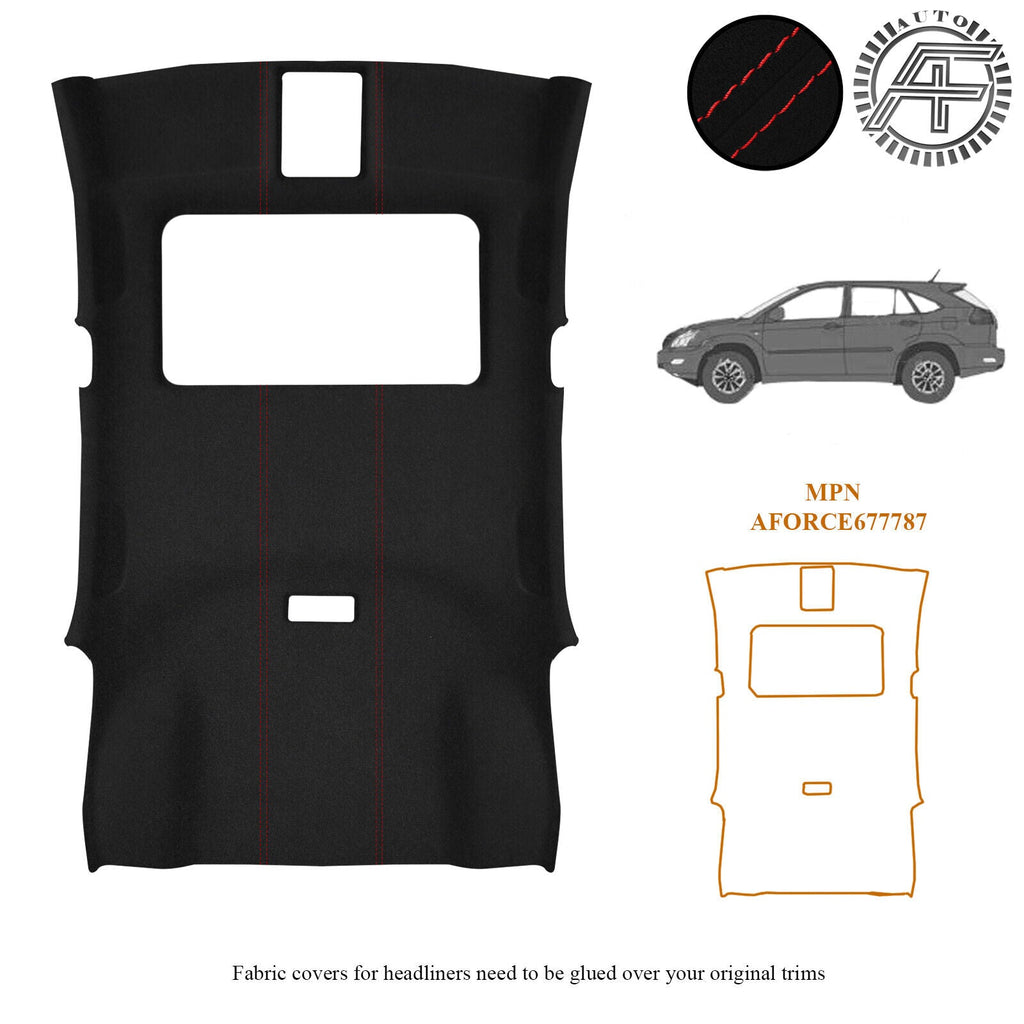 LUXE SUEDE HEADLINER WITH SUNROOF FITS LEXUS RX 2003-2009 CUSTOM NEW MADE IN UK