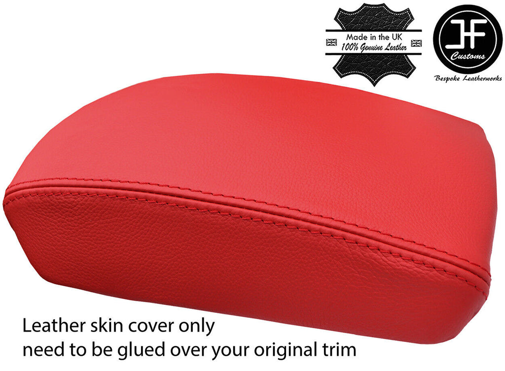 RED GENUINE REAL LEATHER ARMREST LID COVER FITS HYUNDAI SONATA 2006-2010