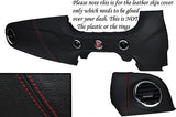 RED STITCH FITS FIAT 500 & FIAT 500 ABARTH 2007+ TWO PIECE DASH KIT LTHR COVERS