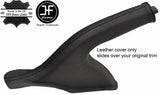 BLACK STITCHING REAL LEATHER HANDBRAKE GAITER FITS HYUNDAI IX35 2010-2016