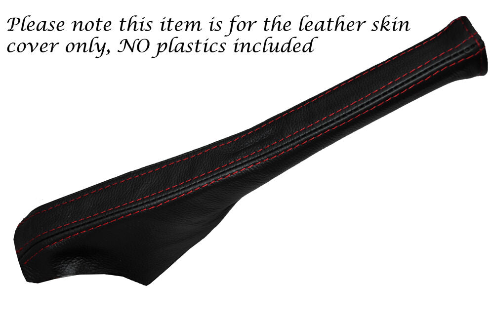 RED STITCH LEATHER SKIN HANDBRAKE GAITER FITS VOLVO 240 245 242 244 262 GLT