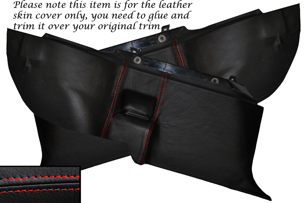 RED STITCH 2X REAR SIDE BOTTOM SEAT TRIM SKIN COVERS FITS TOYOTA CELICA 78 79