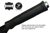 YELLOW STITCHING HANDBRAKE HANDLE LEATHER COVER FITS CITROEN DS3 2009-2016