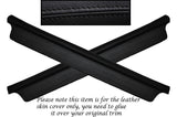 BLACK STITCH 2X DOOR SILL TRIM SKIN COVERS FITS MAZDA MX5 MK2 & 2.5 MIATA 98-05