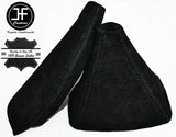 BLACK STITCH REAL SUEDE GEAR & HANDBRAKE GAITERS  FITS TOYOTA MR2 1989-2000