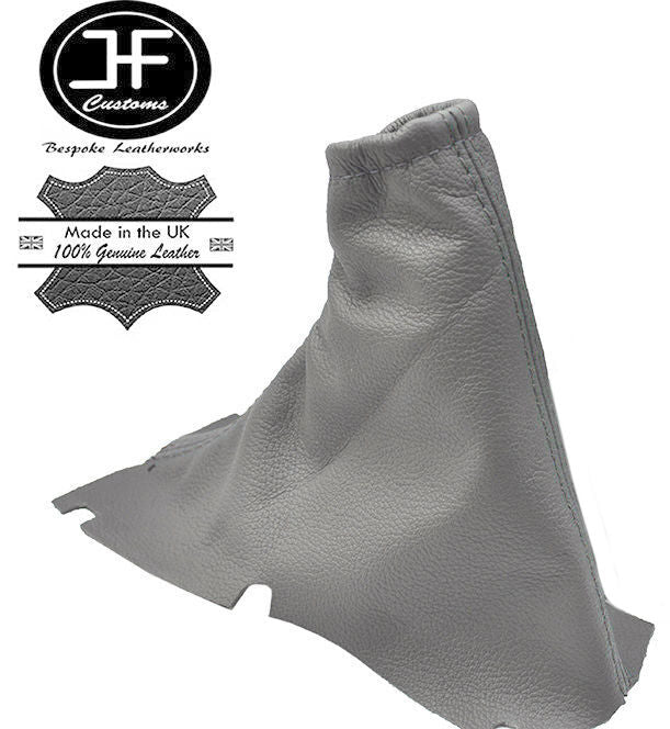 FITS VOLVO V70 2001-2004 LIGHT GREY HANDBRAKE GAITER COVER GENUINE LEATHER