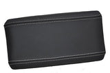 FITS ALFA ROMEO 147 ARMREST LID COVER LEATHER white stitch CUSTOM NEW MADE IN UK