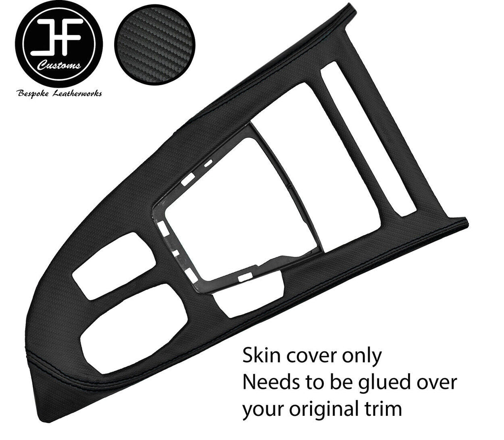 BLACK STITCH GEAR SURROUND TRIM CARBON VINYL COVER FITS BMW Z4 E89 2009-2016