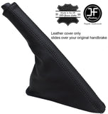 BLACK STITCH REAL LEATHER HANDBRAKE GAITER FITS FIAT GRANDE PUNTO EVO 06-16