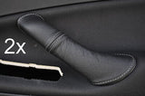 grey stitch FITS FORD MONDEO MK4 07-11 2X FRONT DOOR HANDLE LEATHER COVERS