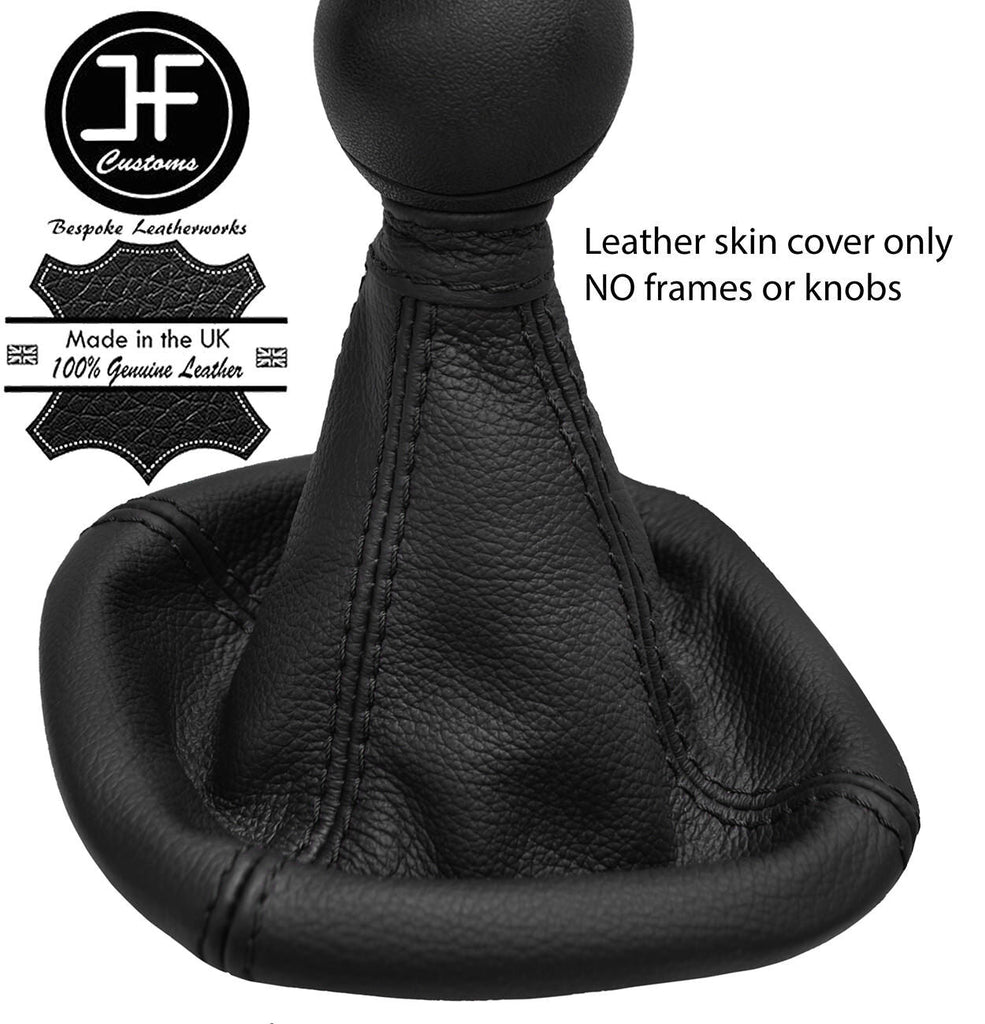 BLACK STITCH AUTO AUTOMATIC TOP GRAIN LEATHER GEAR GAITER FOR IVECO DAILY 07-14