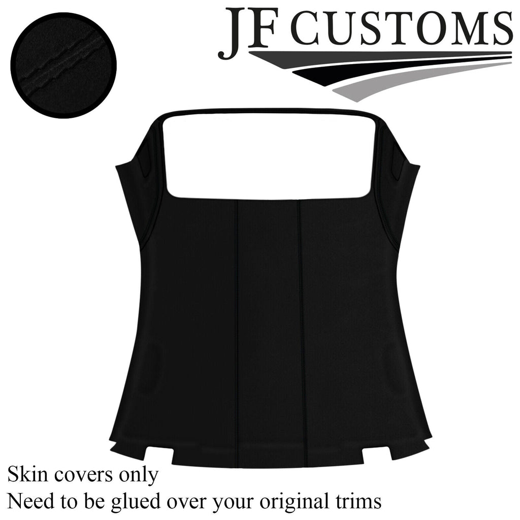 BLACK STITCH SUEDE HARDTOP ROOF HEADLINER KIT COVER FOR BMW E46 CONVERTIBLE