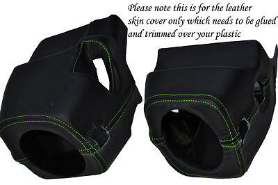 GREEN STITCH FITS LAND ROVER DISCOVERY 300 TD5 96-04 STEERING WHEEL SHROUD COVER
