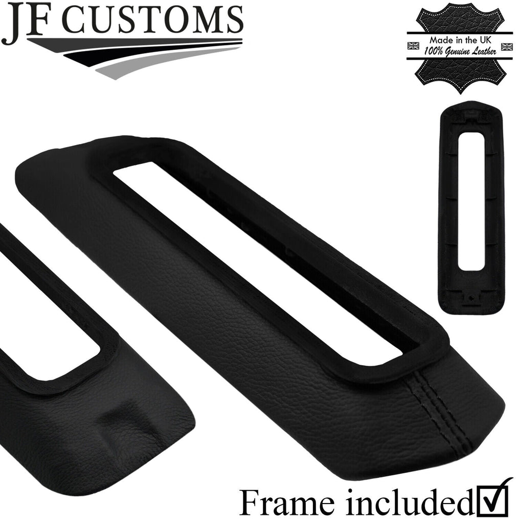 BLACK STITCH LEATHER HANDBRAKE BASE+FRAME FOR VW GOLF MK2 MKII GTI G60 RALLYE
