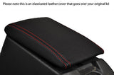 red stitch FITS MITSUBISHI L200 WARRIOR K74 98-05  LEATHER ARMREST COVER ONLY