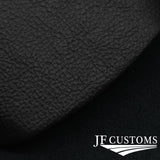 BLACK LEATHER STEERING WHEEL LOWER TRIM COVER+FRAME FITS BMW 5 SERIES F10 F11