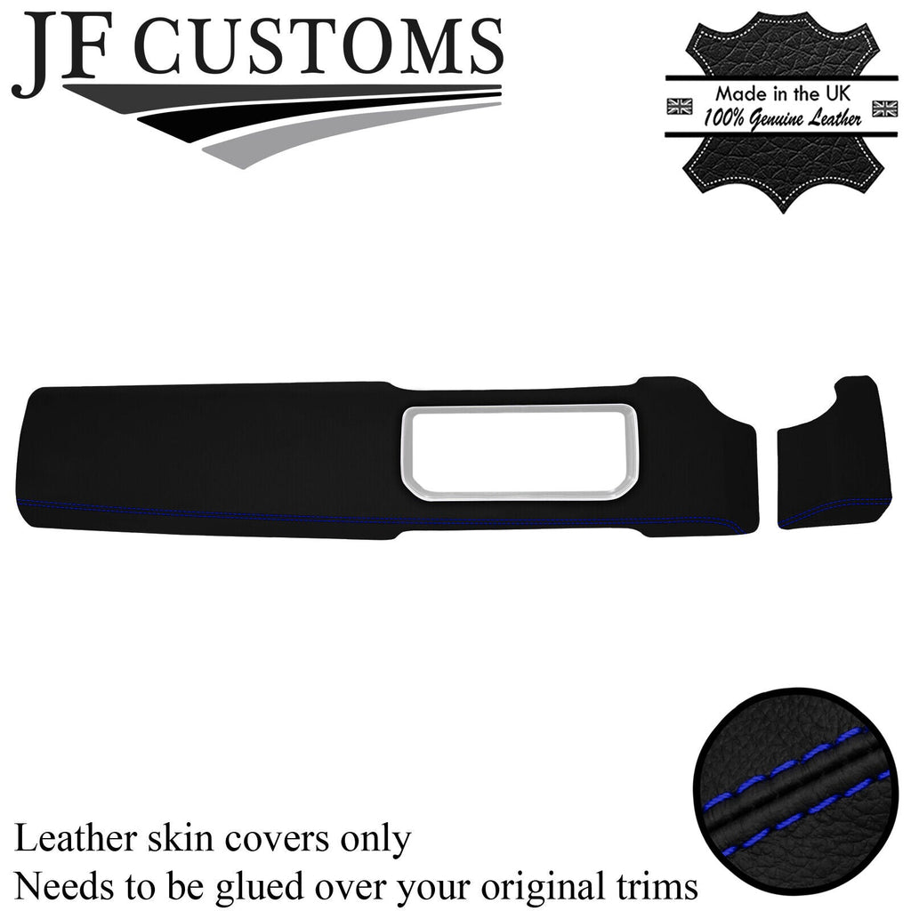 BLUE STITCH LEATHER 2X FRONT DASH TRIM COVERS FOR RANGE ROVER SPORT L494 13-21