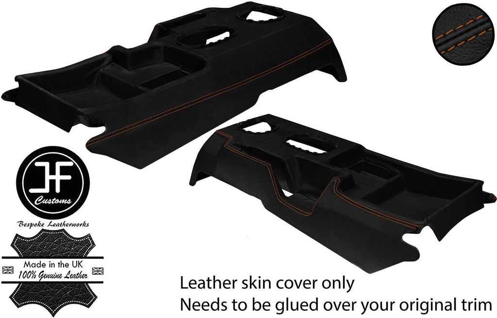 BROWN STITCH CENTRE CONSOLE REAL LEATHER COVER FOR MERCEDES G CLASS WAGON W460