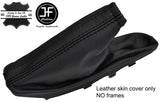 BLACK & BLACK STRIPE LEATHER  HANDBRAKE GAITER FOR VAUXHALL OPEL INSIGNIA 08-13