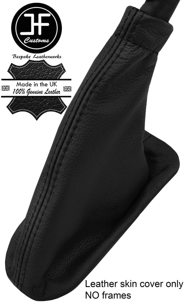 BLACK STITCH TOP GRAIN LEATHER HANDBRAKE GAITER COVER FITS DODGE VIPER 92-98