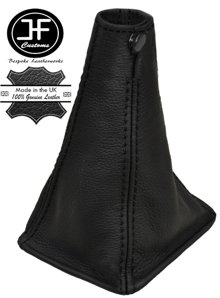 BLACK STITCHING REAL LEATHER MANUAL 6 SPEED GEAR GAITER FITS X-TRAIL 2004-2007