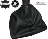 BLACK STITCHING MANUAL LEATHER GEAR GAITER FITS FIAT QUBO 2008-2015 CUSTOM NEW