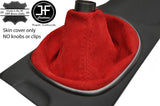 RED REAL SUEDE FITS HONDA INTEGRA DC5 2001-2006 GEAR GAITER SHIFT BOOT
