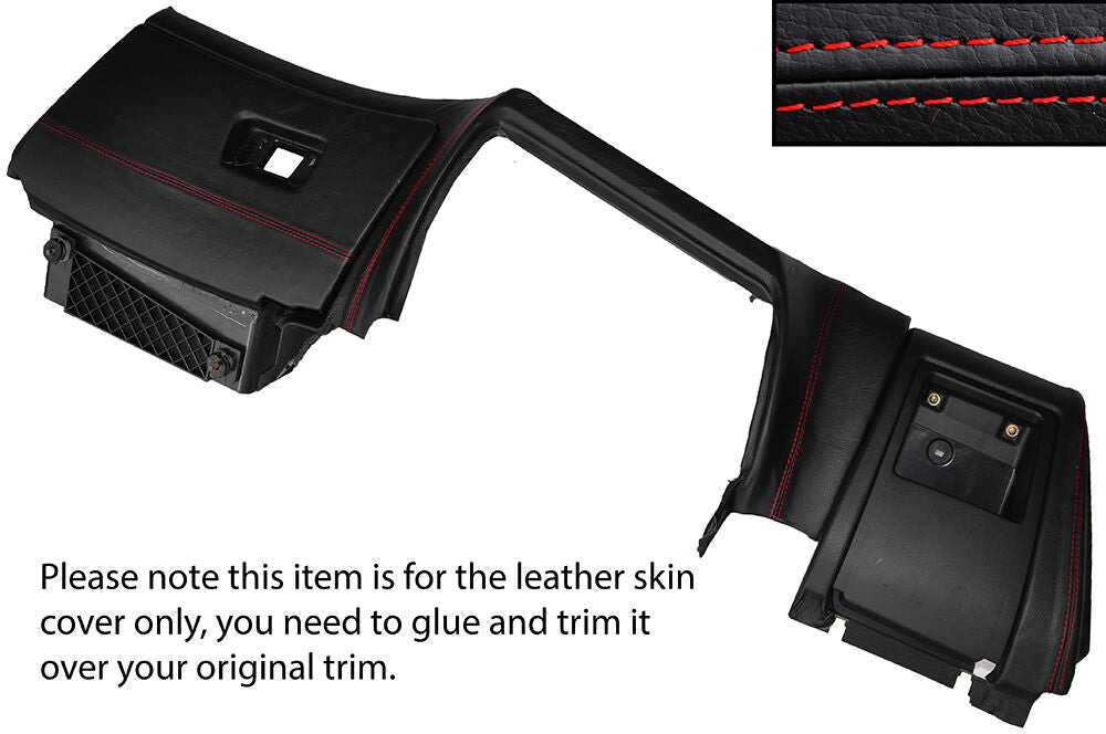 RED STITCH LOWER DASH DASHBOARD TRIM SKIN COVERS FITS BMW 5 SERIES E39 95-03
