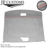 RED STITCH L GREY SUEDE GLASS-ROOF HEADLINING COVERS FOR MITSUBISHI GTO 3000GT